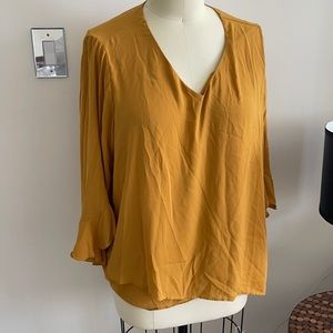 Karen Kane Mustard Top